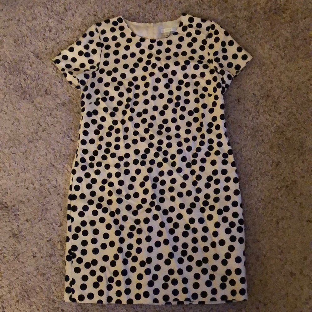 JCrew polka dot dress